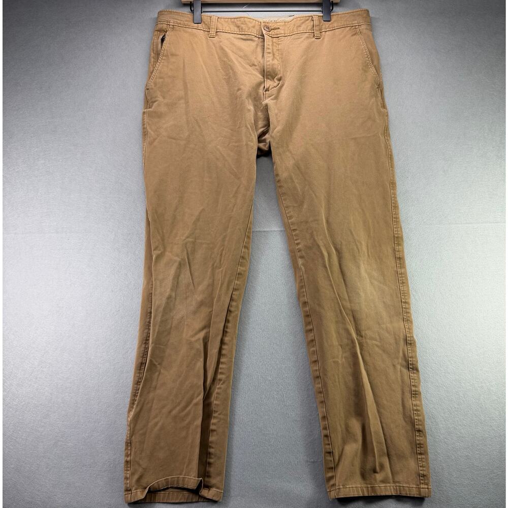 Dockers Men’s SmartFlex Khaki Chino Pants Size 38x34 Tan Casual Comfort